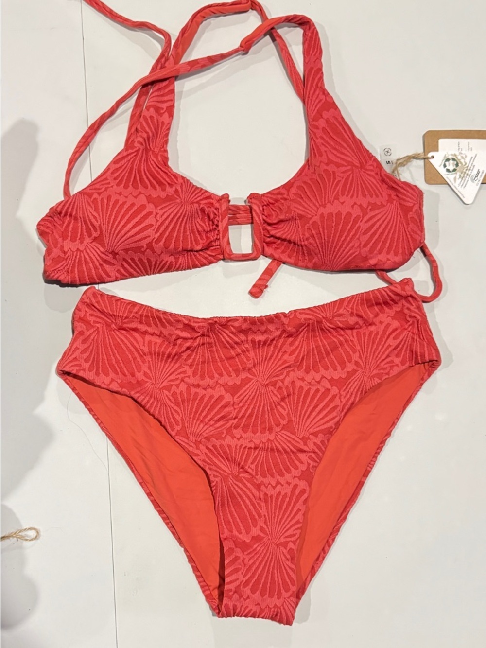 Women’s Coral Textured Bikini Set